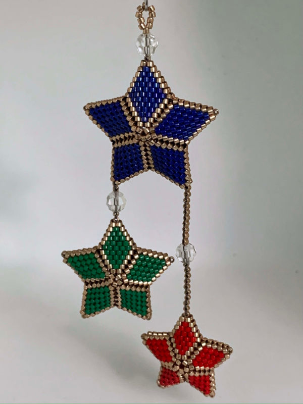 Three Star Christmas Ornament